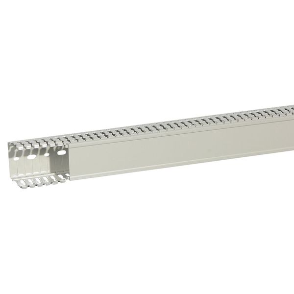 Cable ducting (base + cover) Transcab - 60x60 mm - light grey halogen free image 1