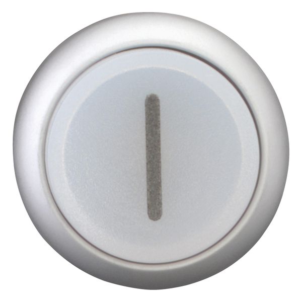 Illuminated pushbutton actuator, RMQ-Titan, Extended, momentary, White, inscribed 1, Bezel: titanium image 10