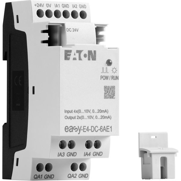 I/O expansion, For use with easyE4, 24 V DC, Inputs expansion (number) analog: 4, screw terminal image 12