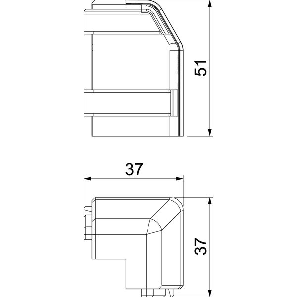 SL AE2050 rws External corner SL 20x50 9010 image 2