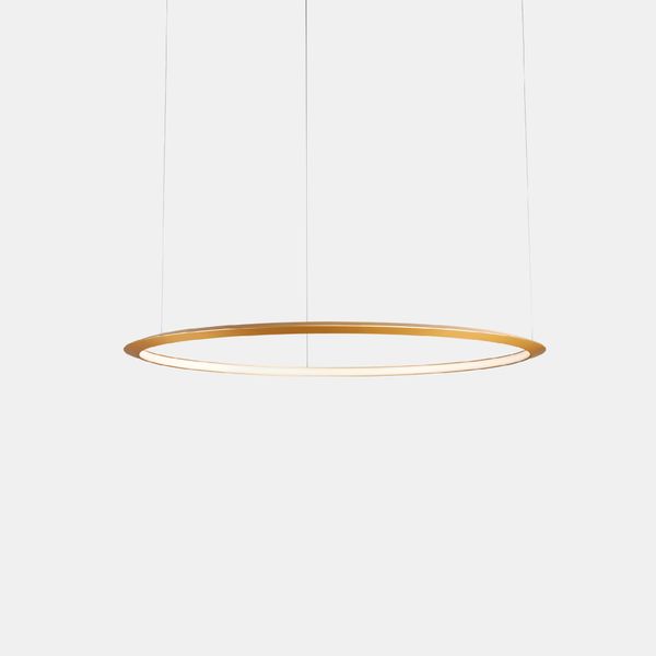 Pendant Circular Inward ø1200 Recessed LED 63.5W 1931lm 2400K Gold image 1