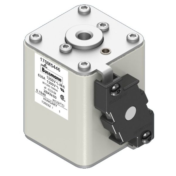 Fuse-link, high speed, 630 A, AC 1250 V, size 2, 61 x 77 x 81 mm, aR, IEC, UL, single indicator image 2