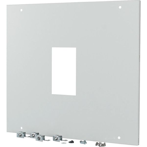 Front plate, NZM4, 3p, fixed version, W=600mm, grey image 2