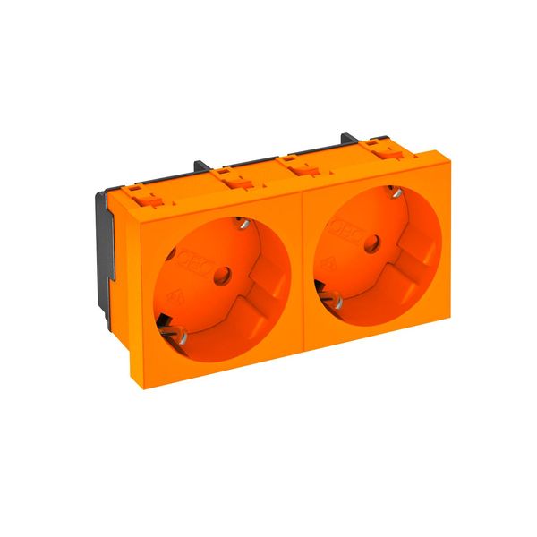 STD-D3S ROR2 Socket 33°, double protective contact 250V, 10/16A image 1