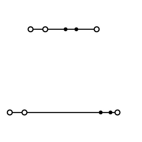 3-conductor, double-deck terminal block Through/through terminal block image 2