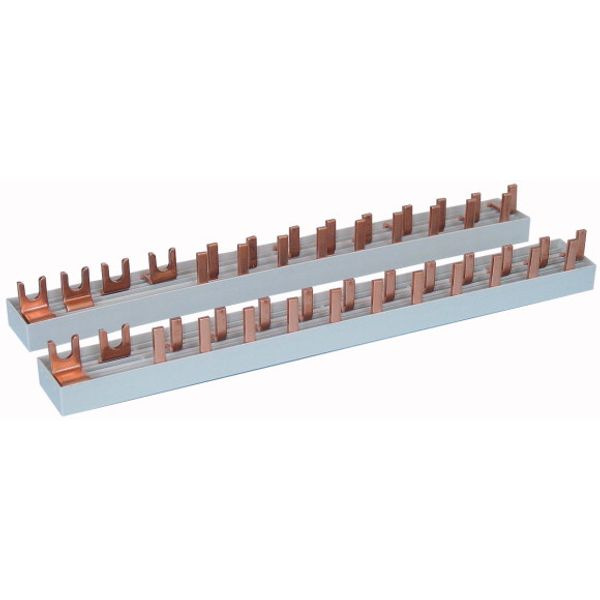 Phase busbar, 2-phases, 10qmm, fork connector+pin, 13SU image 1
