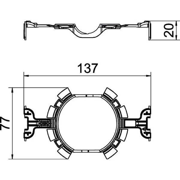 ZU 60-QF UP Quick-Fix for flush-mounted device box ¨60mm image 2