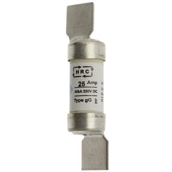 Fuse-link, low voltage, 25 A, AC 440 V, BS88/F1, 15 x 62 mm, gL/gG, BS image 3