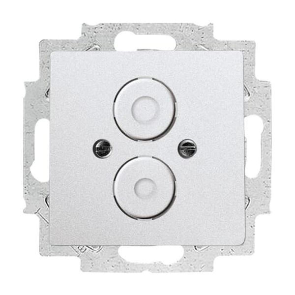 1750-83 CoverPlates (partly incl. Insert) future®, Busch-axcent® Aluminium silver image 2
