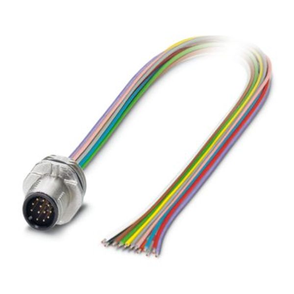 SACC-E-M12MS-12CON-M16/0,5 VAX - Device connector front mounting image 1
