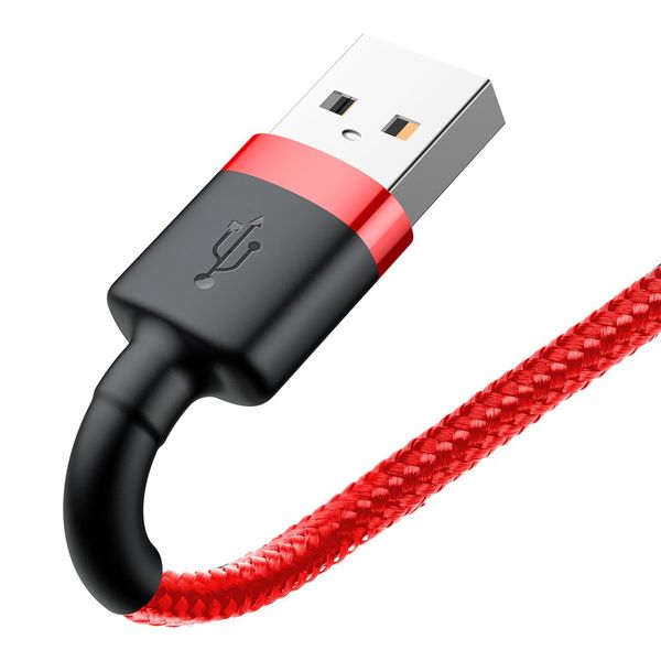 Cable USB A plug - IP Lightning plug 2.0m Cafule red+red BASEUS image 5