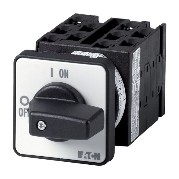 Step switches, T0, 20 A, flush mounting, 5 contact unit(s), Contacts: 10, 45 °, maintained, With 0 (Off) position, 0-5, Design number 15133 image 6