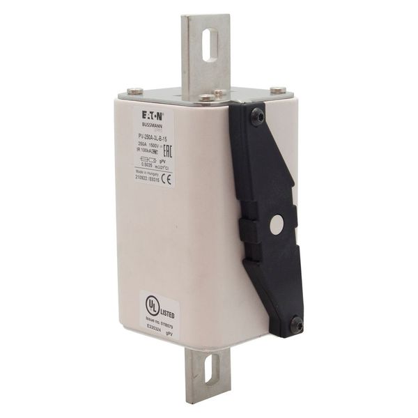 Fuse-link, high speed, 250 A, DC 1500 V, 3L, 75 x 205 mm, gPV, IEC, UL, with indicator, bolted contacts image 6