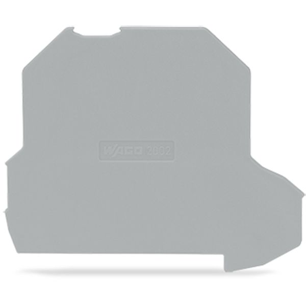 Separator plate oversized upper deck snap-fit type gray image 3