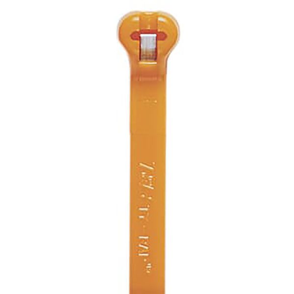 TY525M-3 CABLE TIE 7 IN 50 PD ORANGE 2 PC image 1