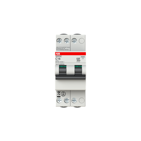 S203C-C4 Miniature circuit breaker - 3P - C - 4 A image 1