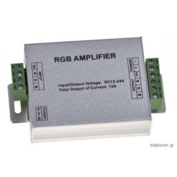 LED Repeater (amplifier) RGB 12V 12A 144w ORO image 1