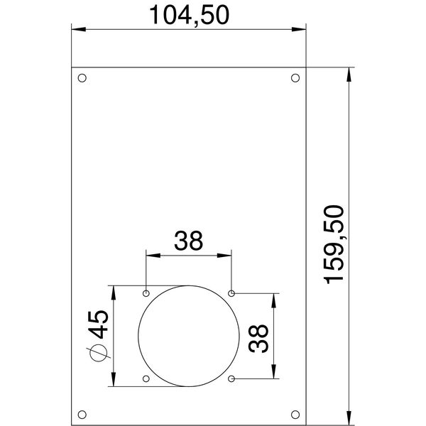 VHF-P12 Cover plate 1 surface-mounted socket 38x38 166x105mm image 2