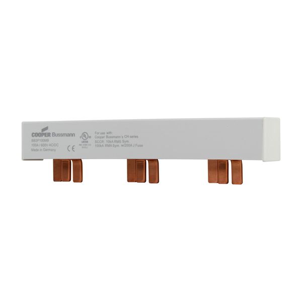 BUSBAR, low voltage, 100 A, AC 600 V, DC 600 V, 23 x 37 x 159 mm, 9P, UL image 21