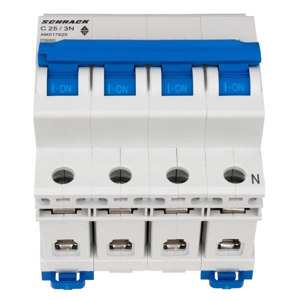 Miniature Circuit Breaker (MCB) AMPARO 10kA, C 25A, 3+N image 1