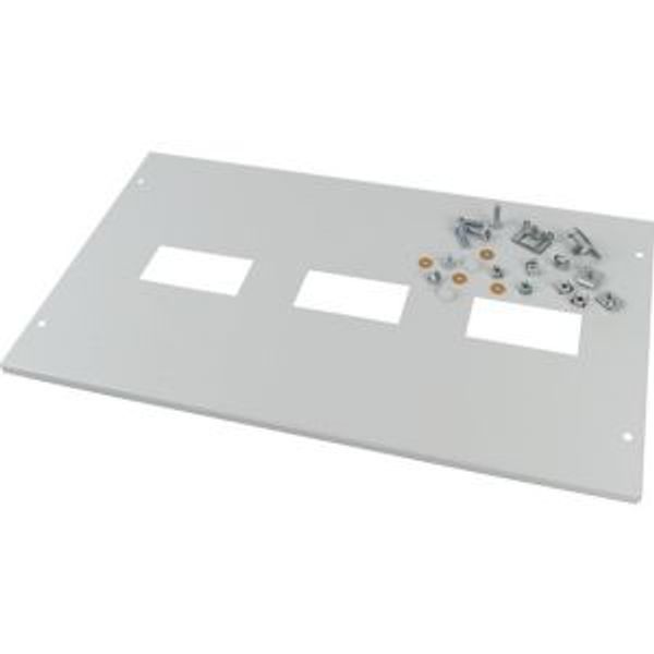 Front cover, +mounting kit, for NZM1, vertical, 3p, HxW=300x600mm, grey image 2