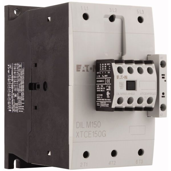Contactor, 380 V 400 V 75 kW, 2 N/O, 2 NC, RAC 120: 110 - 120 V 50/60 Hz, AC operation, Screw terminals image 5