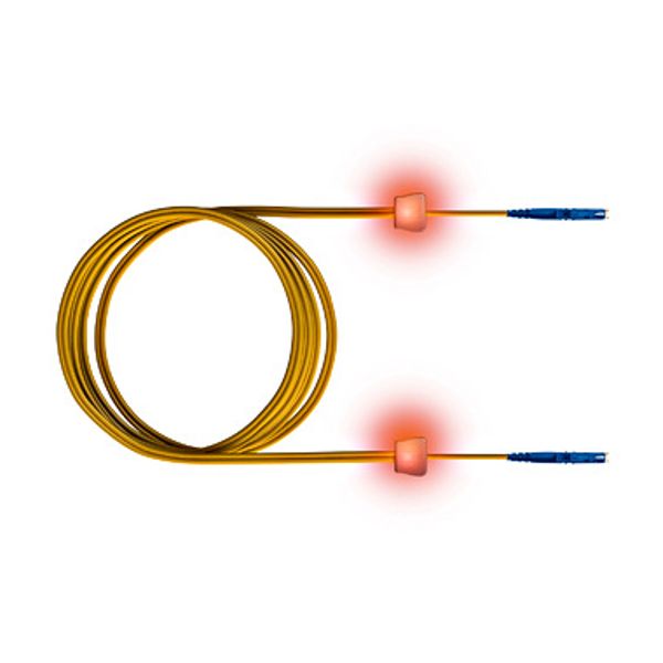 FO LED Patch Cord, Simplex, E2000/E2000, E09/125, OS2, 10m image 1