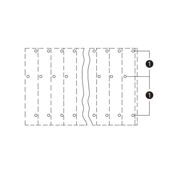 Triple-deck PCB terminal block 2.5 mm² Pin spacing 5.08 mm black image 2