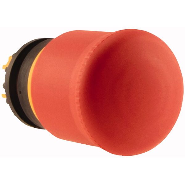 Emergency stop/emergency switching off pushbutton, RMQ-Titan, Mushroom-shaped, 38 mm, Non-illuminated, Pull-to-release function, Red, yellow, RAL 3000 image 4