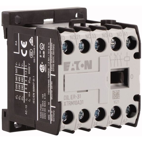 Contactor relay, 230 V 50 Hz, 240 V 60 Hz, N/O = Normally open: 3 N/O, image 4