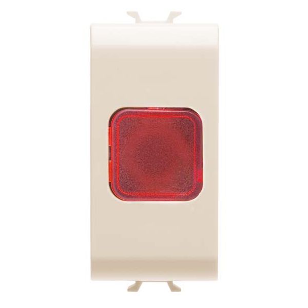 SINGLE INDICATOR LAMP - RED - 1 MODULE - IVORY - CHORUSMART image 2