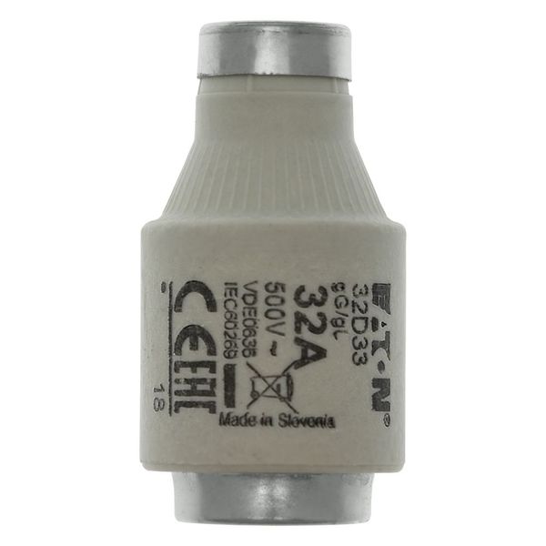 Fuse-link, LV, 32 A, AC 500 V, D3, gL/gG, IEC, time-delay image 8