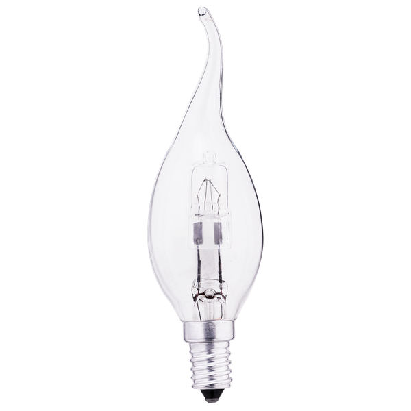 Halogen Lamp 30W E14 BA35 240V Candle Tailed Clear Patron image 1