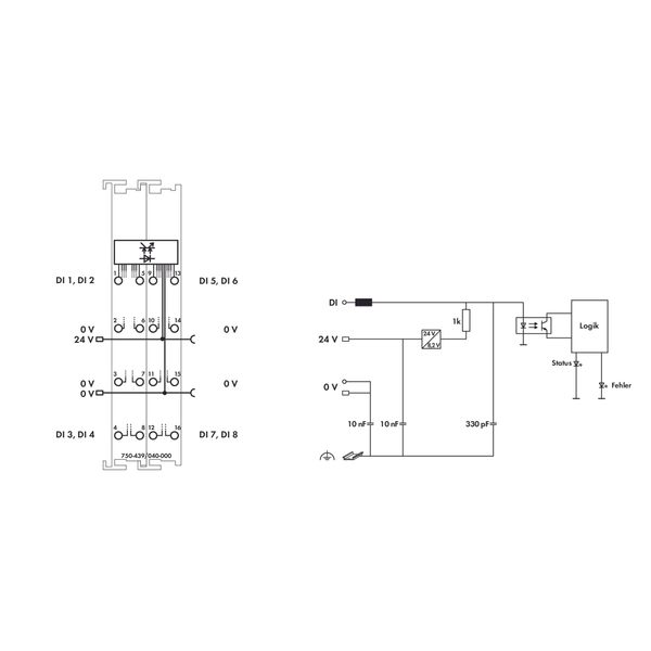 8-channel digital input NAMUR Intrinsically safe blue image 3