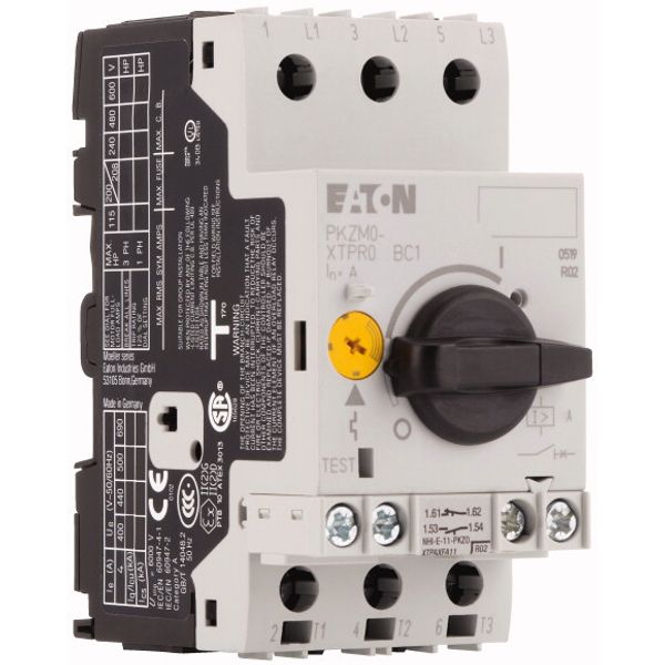 Motor-protective circuit-breaker, 3p+1N/O+1N/C, Ir=16-20A, screw conne image 4