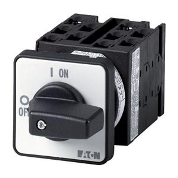 Multi-speed switches, T0, 20 A, flush mounting, 5 contact unit(s), Contacts: 9, 60 °, maintained, With 0 (Off) position, 2-0-1, SOND 30, Design number image 4