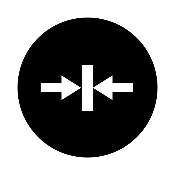 Button plate, flat black, clamp symbol image 1