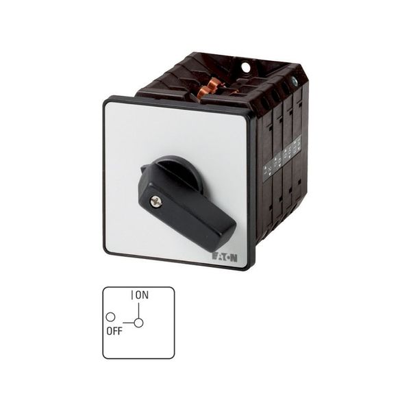 On-Off switch, 6 pole + 1 N/O + 1 N/C, 100 A, 90 °, flush mounting image 3