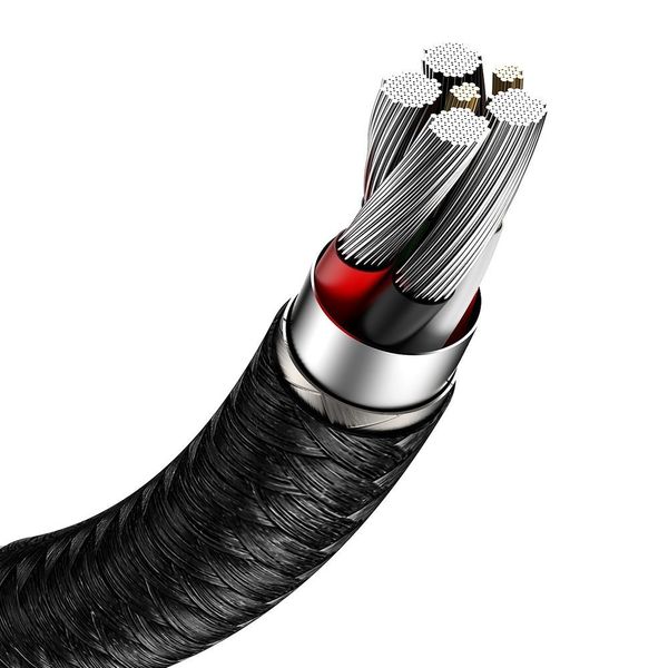 Cable USB C plug - magnetic adapters USB C, IP Lightning, micro USB, 20W black with retraction box BASEUS image 7