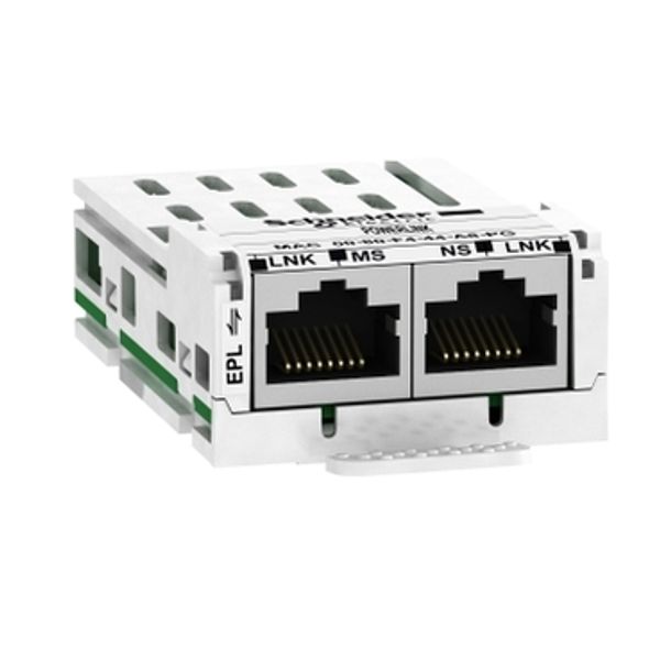 communication module Ethernet Powerlink, Altivar, 10/100Mbps, 2 x RJ45 connectors image 4