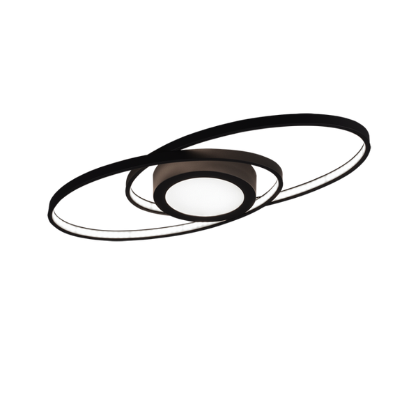 Galaxy LED ceiling lamp matt black image 1