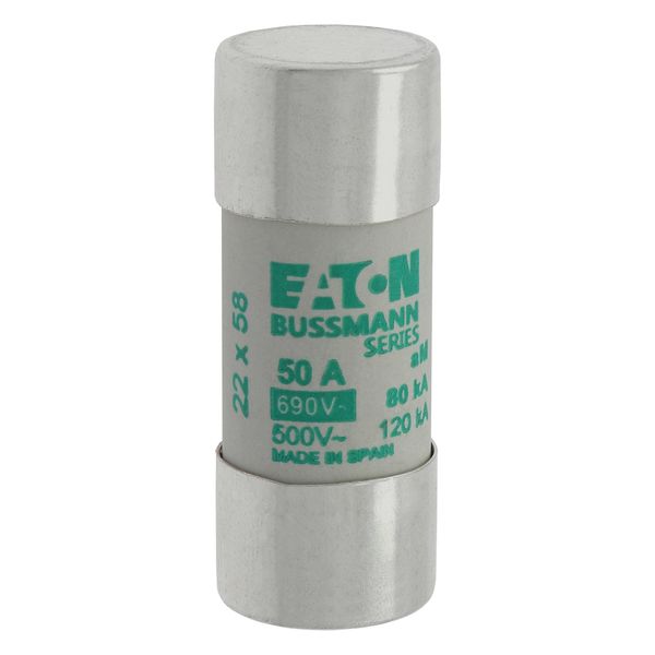 Fuse-link, LV, 50 A, AC 690 V, 22 x 58 mm, aM, IEC image 8