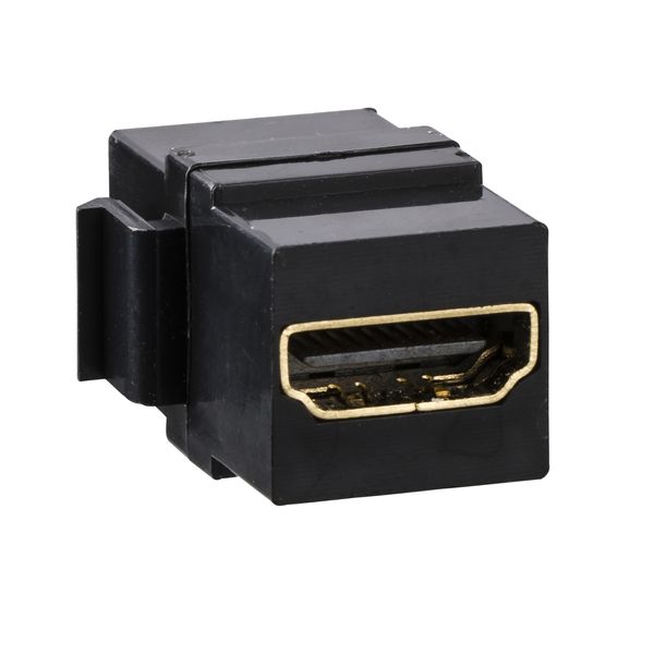 HDMI Connector jack, Merten, Keystone, black image 4