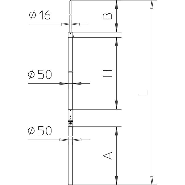 isFang IN 10000 Insulated interception rod for isCon conductor, internal 10000mm image 2