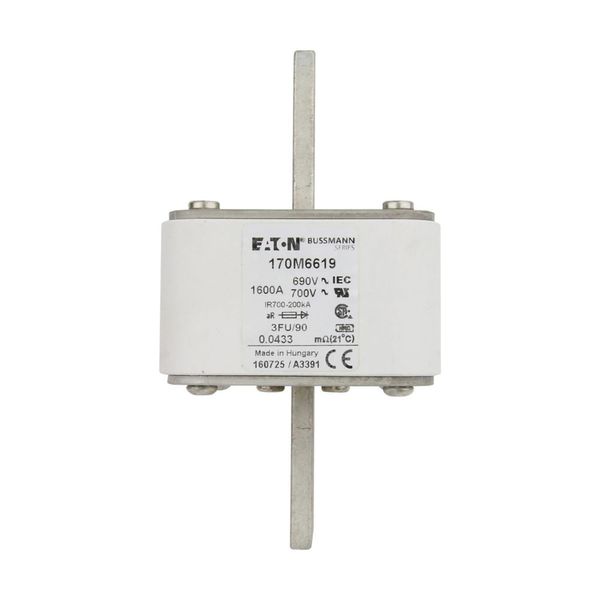 Fuse-link, high speed, 1600 A, AC 690 V, size 3, 76 x 92 x 135 mm, aR, IEC, UL image 13