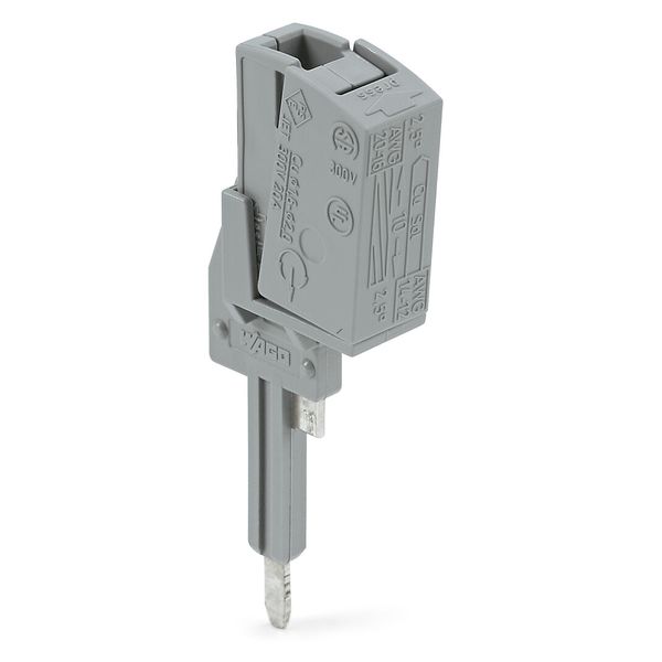 Test plug adapter N/L 2-pole gray image 1