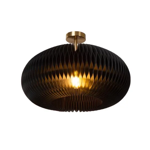 Lucide ARMONI - Ceiling lamp - Ø 52 cm - 1xE27 - Black image 1