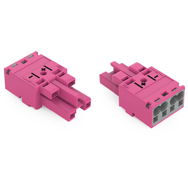 Socket 2-pole Cod. B pink image 3