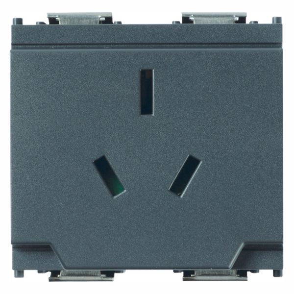 2P+E 10A Australian SICURY-outlet grey image 1