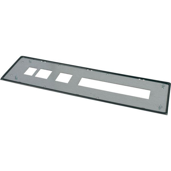 Front plate, steel, sealed, H=225mm, grey image 4